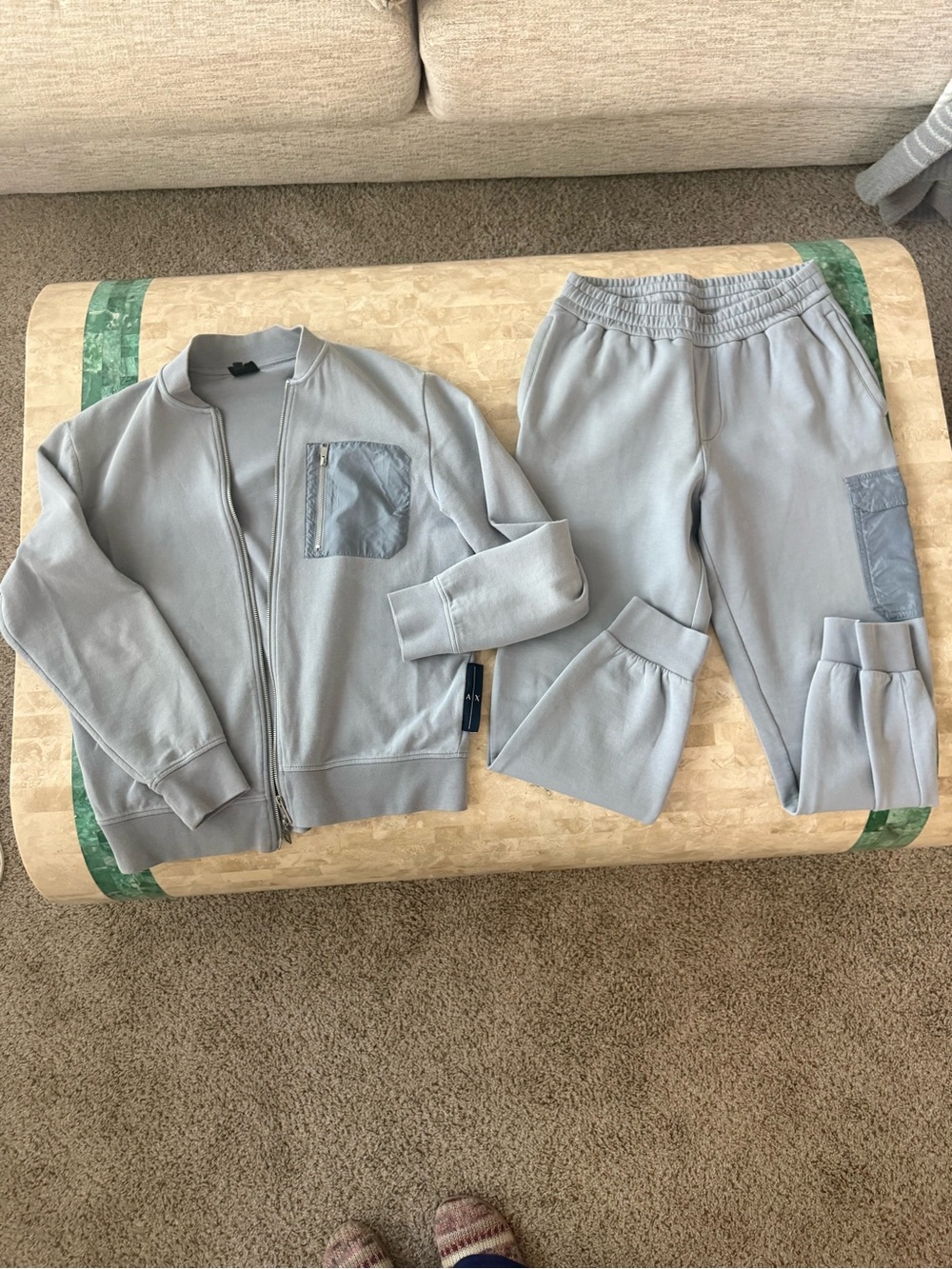 Armani Exchange Light Gray Mens Fit
